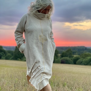 A New  Sporty Comfy Cozy  Pullover  ~ Unisex Jumper ~ Cotton Women&#39;s Clothing ~ Aiste Anaite  Top ~ Unique Contemporary Designer