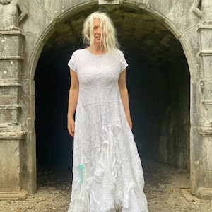 Unique Hight Fashion Aiste Anaite All White Dress  /  Cocktail Dress / Long White Dress for Women / White Semi Formal Dress / Wedding Dress