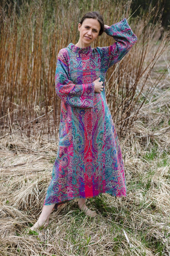 unique dress for ladies Aisteanaite Wool Dress / Unique Dress / Reversible Dress / Women Tunic / Boho Dress for Women / Oversized / Dress for Autumn Winter Spring