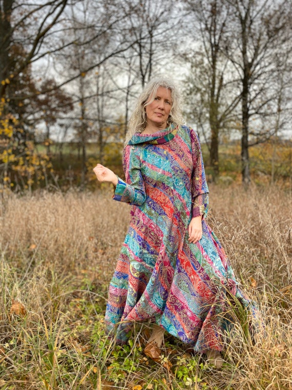 winter tunic dresses for women Bordeaux Jersey Tunic Dress: Oversize Cotton Winter Dress With Turtleneck & Belt