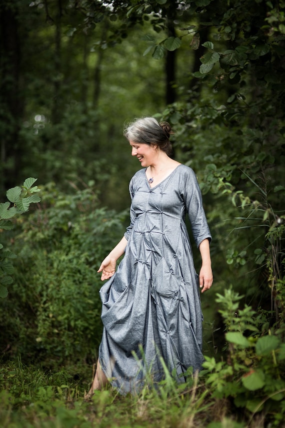 chinese dress ladies Linen Dress STORY — Stonewashed Linen, Soft from Day One main image 0