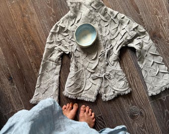 Women’s Jacket - Linen Clothing Style - Blazer for Women - Chic Women's Outerwear - Linen Fashion - Tailored Blazer - Stylish Blazer for Her