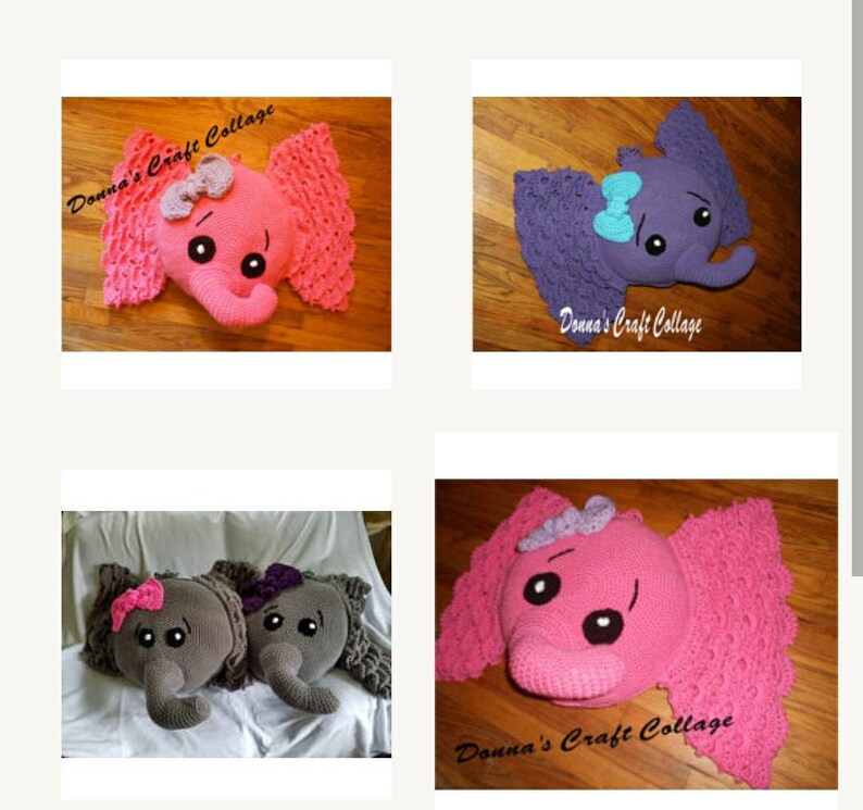 Newborn baby gift Elephant Pillow crochet nursery decor baby shower gift crocheted pillow bed pillow baby/'s room