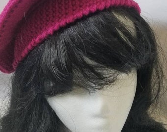 Pink Tam Hat | Etsy