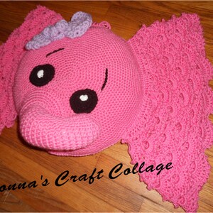 Newborn baby gift Elephant Pillow crochet nursery decor baby shower gift crocheted pillow bed pillow baby/'s room