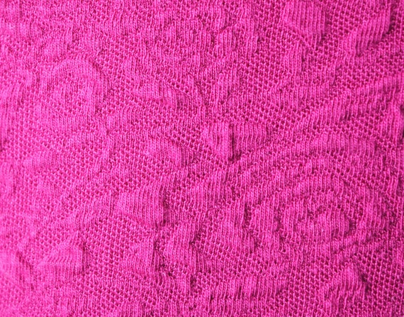 vtg 90s Betty Blue fuchsia pink long sleeve broca… - image 4