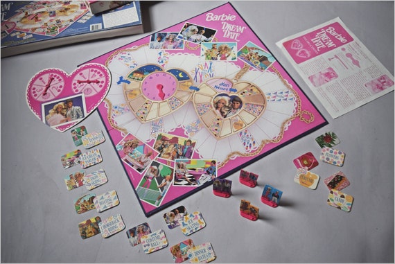 Vtg 1992 Barbie Dream Date Brettspiel 90er Jahre Komplette Etsy