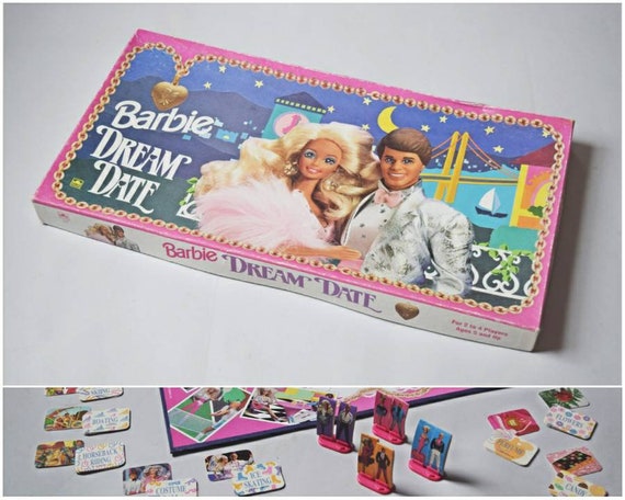 Vtg 1992 Barbie Dream Date Brettspiel 90er Jahre Komplette Etsy