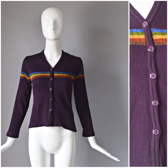 vtg 90s Street Code deep purple ribbed button down