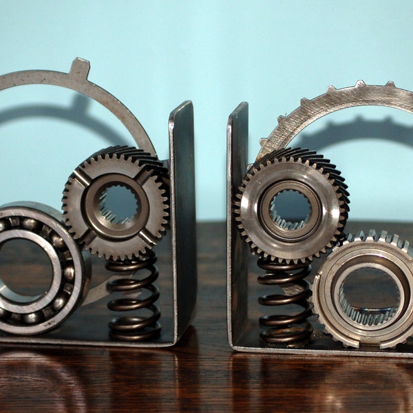 Industrial Inspired Small Bookends