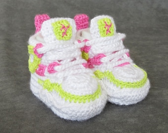 crochet baby shoes, crochet shoes girl, crochet Baby Shoe, baby sneakers, handmade baby shoes, baby shoes crochet, crochet booties
