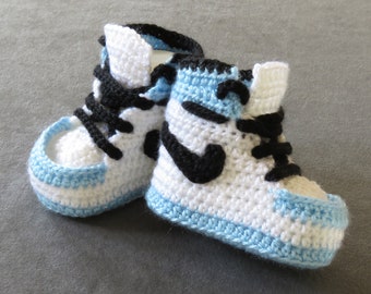 knitted baby jordans