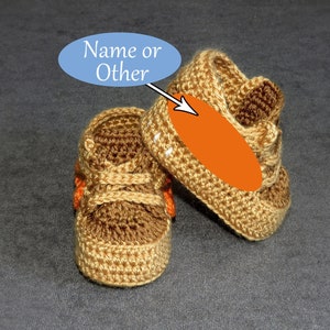 Crocheted baby booties , baby shoes , crochet sneakers , baby shower gift , crochet baby shoes , crochet booties, newborn shoes
