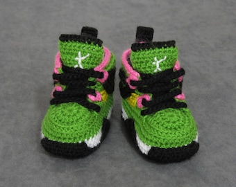 Chaussons bébé au crochet, chaussons bébé, cadeau bébé, baby shower, chaussons bébé garçon, chaussons bébé fille au crochet, chaussons bébé verts chaussons bébé chaussons bébé fille