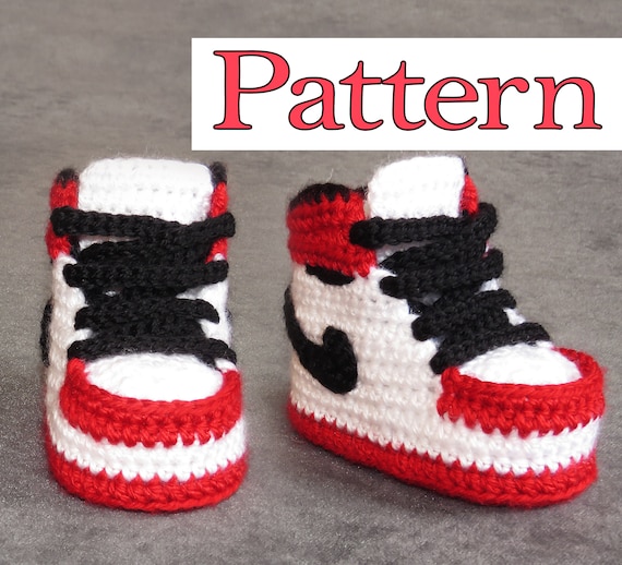 crochet baby jordan booties