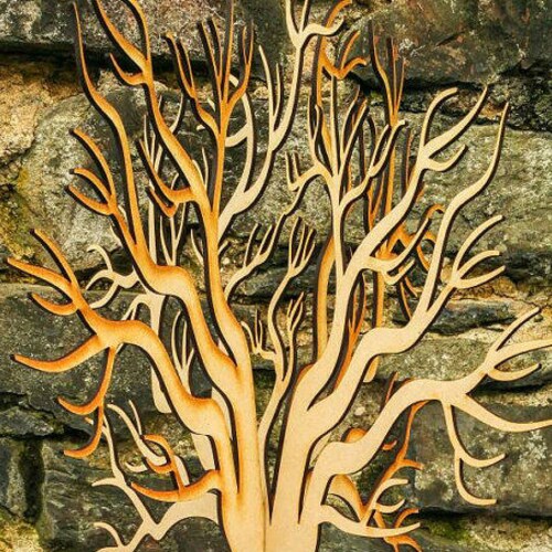 Lasercut Wooden Tabletop Tree 1 Etsy