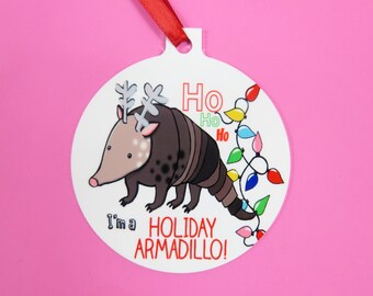 Holiday Armadillo Decoration Bauble Friends Festive Armadillo I Love Armadillos Armadillo Santa Armadillo Christmas Armadillo Reindeer Holiday Armadillo Decoration Bauble Friends Festive Armadillo I Love Armadillos Armadillo Santa Armadillo Christmas Armadillo Reindeer