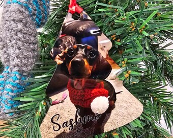 Photo Christmas Decoration | Pet photo Christmas Decoration | Tree Decoration | Housewarming present | Christmas Gift Keepsake