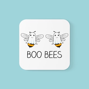Boo Bees Halloween Coaster | Nieuwigheid bee Coaster | Horror Halloween Coaster | Bijenachtbaan | Funny Bee coaster | Boobies onderzetter