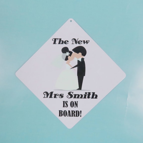 Bride To Be On Board Personalised Car Sign Wedding Gift/Present Bride To Be On Board Personalised Car Sign Wedding Gift/Present
