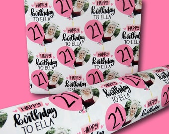 Big Birthday Gift Wrap | Birthday wrapping paper | Personalised wrap | wrapping paper roll | wrapping paper Cute Gift Wrap 18th 21st bday