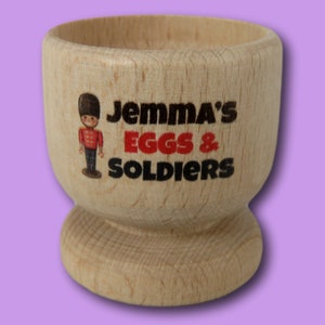 Name Wooden Egg Cup | Eggs & Soldiers egg cup | Personalised Egg Cup | Egg Holder | soldiers Egg Cup | egg cup Gift | Personalised egg cup
