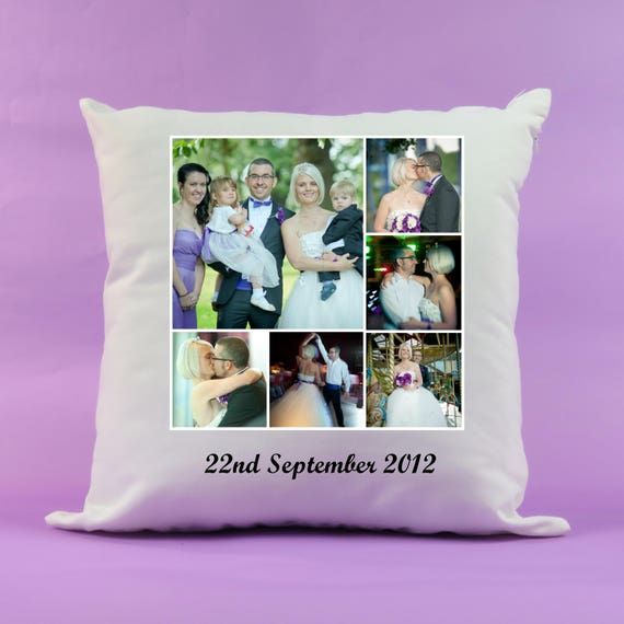 Personalisierte Foto Kissen Collage Logo Worte Satz Etsy