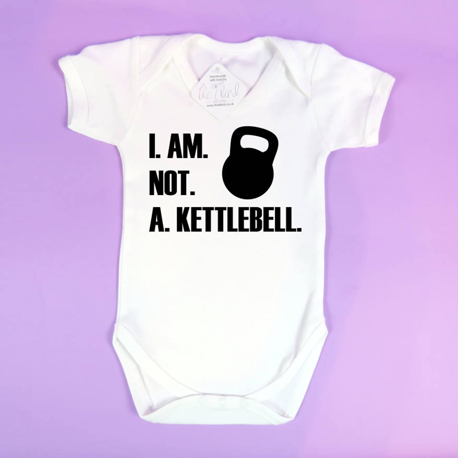 Kettlebell Gym Babygrow I Am Not a Kettlebell Baby Grow Etsy