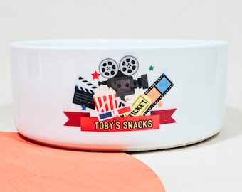 Personalised Snack Bowl | Movie Night bowl | Date Night present | snack bowl | cereal bowl | man bowl | Christmas Gift