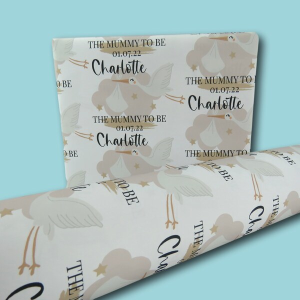 Baby Shower Wrapping Paper Etsy UK