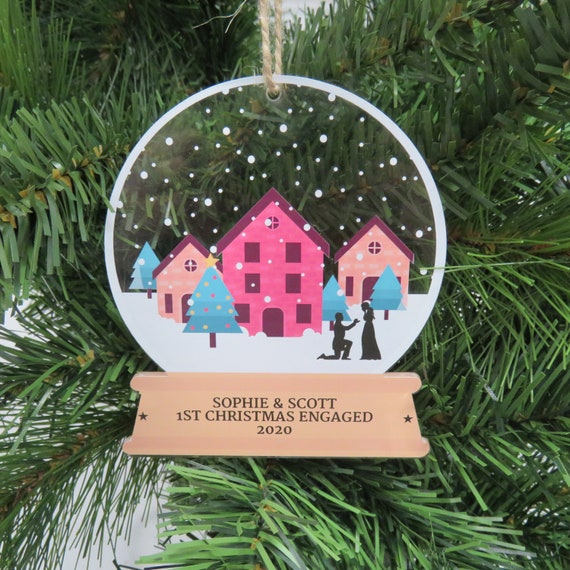 Personalised My First Christmas Snow Globe
