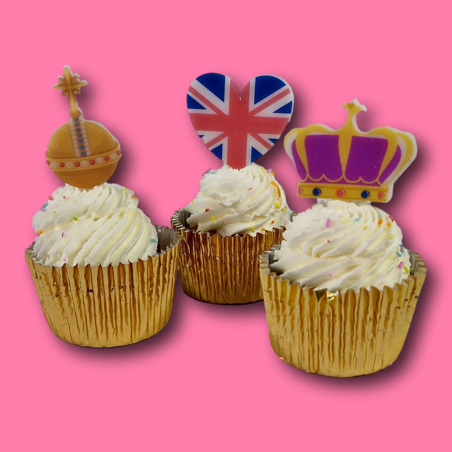 Coronation Cake Topper Cup Cake Topper Coronation Topper Etsy UK