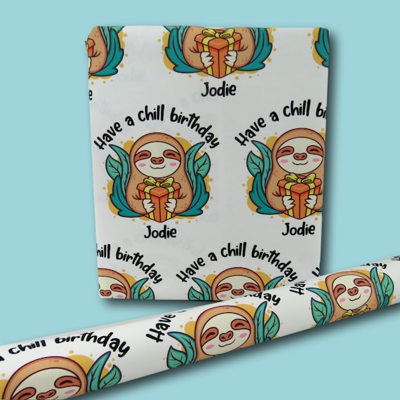 Personalized Custom Birthday Wrapping Paper Rolls