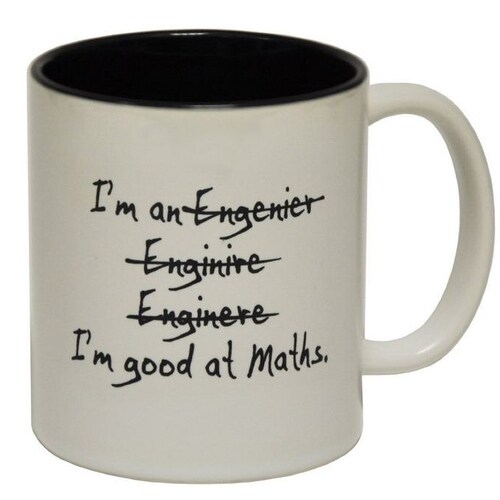 11oz Ceramic Coffee Tea Mug Glass Cup Funny I'm An Engineer I'm Good With Math 11oz Ceramic Coffee Tea Mug Glass Cup Funny I'm An Engineer I'm Good With Math