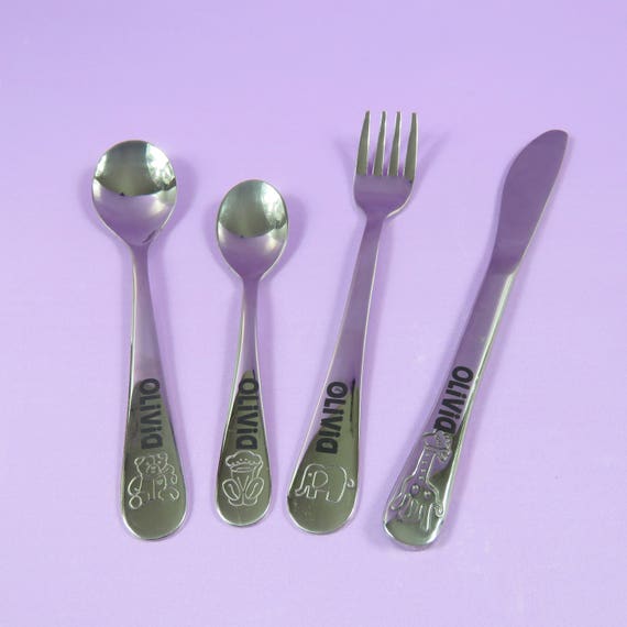 engraved cutlery christening