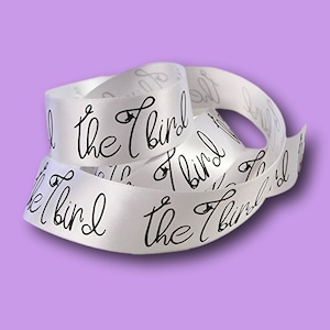 Personalised Logo Ribbon - Custom Branding for Packaging, Stationery, Corporate Events & Business Gifts - Choose Your Colour, Font and Size