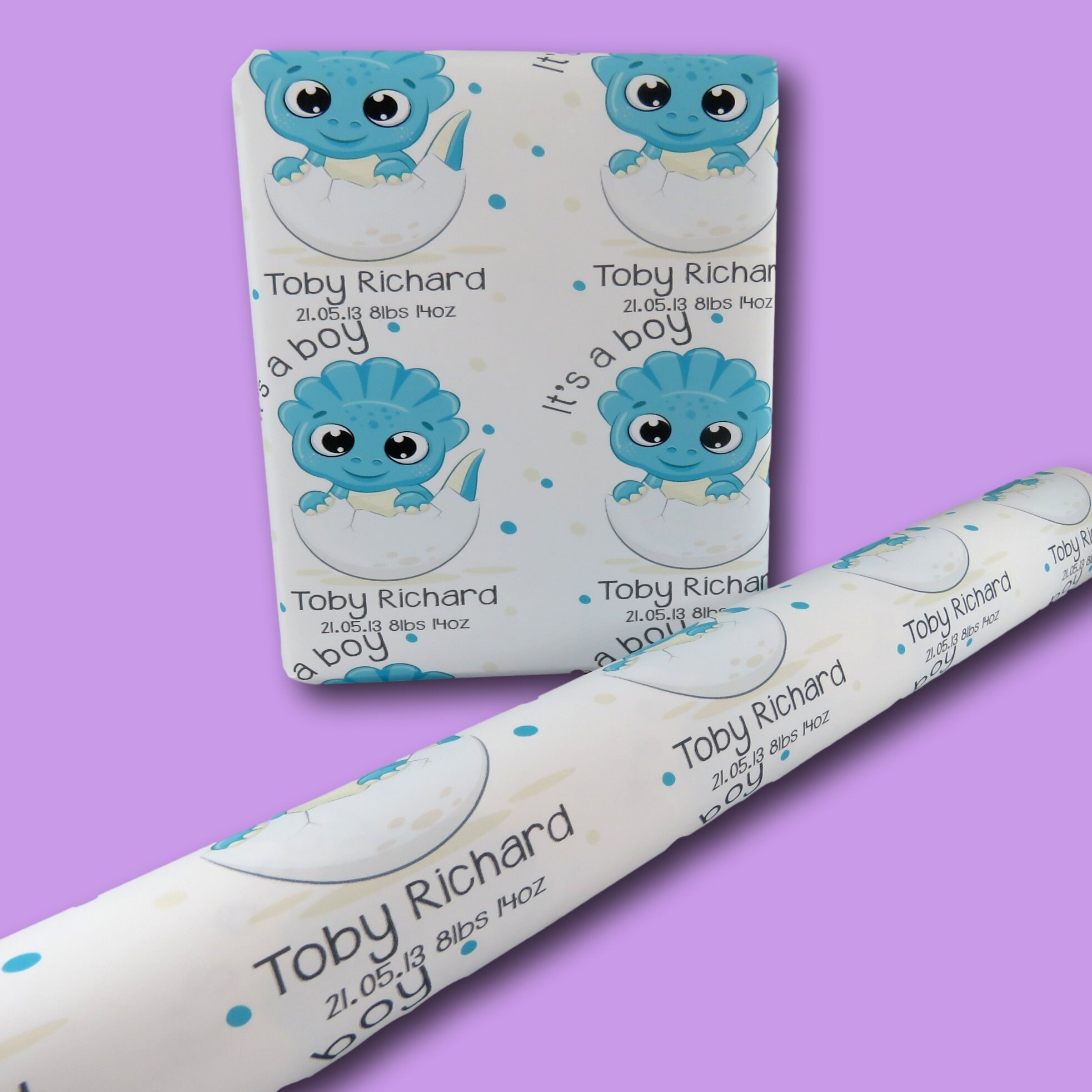 New baby Gift Wrap Newborn wrapping paper Personalised Etsy