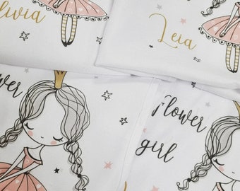 Flower girl apron | flower girl proposal | wedding gift | bridesmaid present | bridesmaid gift | wedding day apron