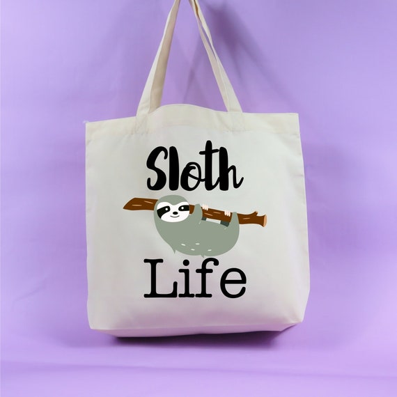 sloth tote bag