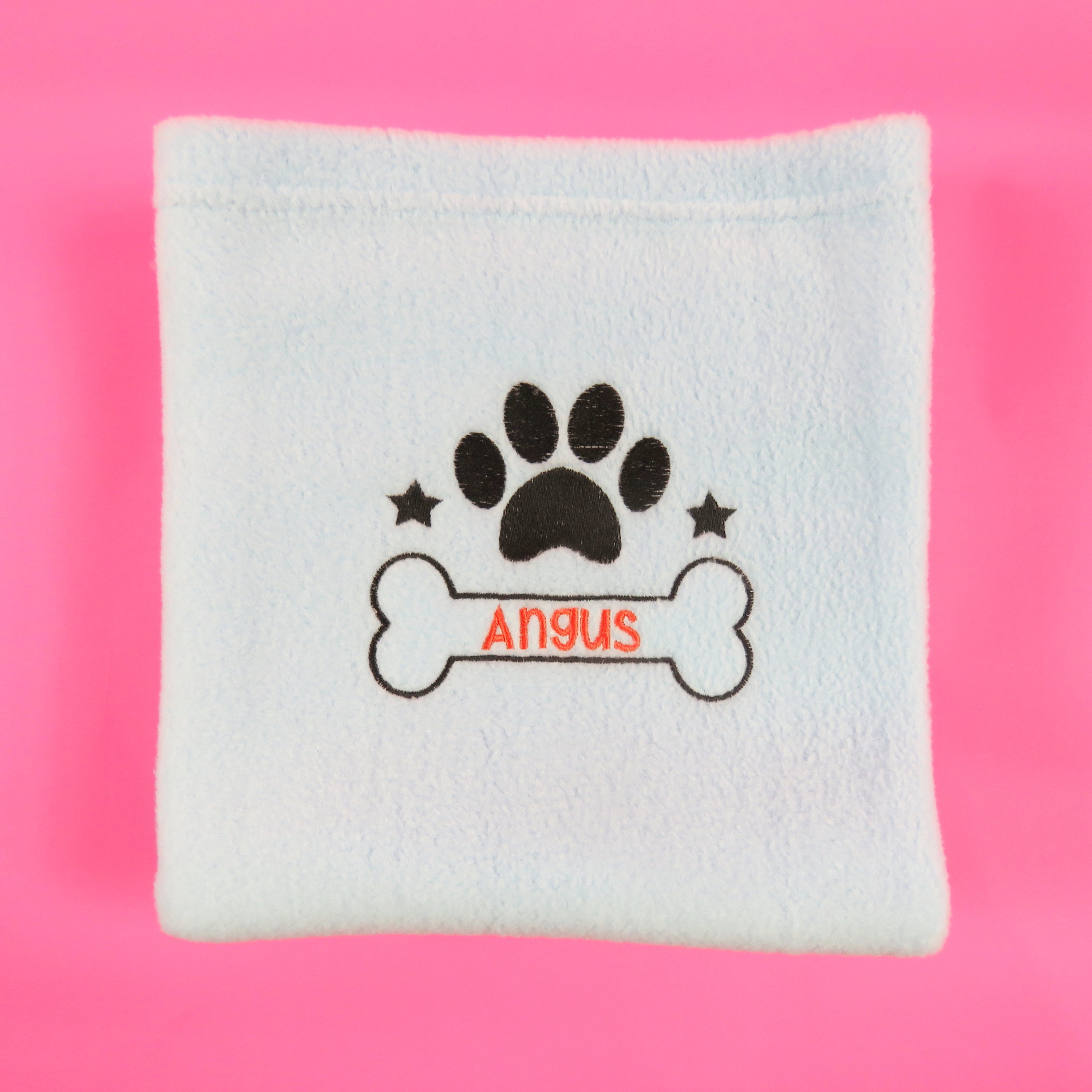 monogrammed pet blankets
