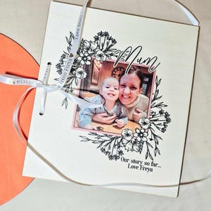 Livro de recordações da mamãe | Livro de cartões infantis | Presente de dia das mães | Nossa história até agora | Lembranças infantis | lembrança de cartão especial | álbum de recortes