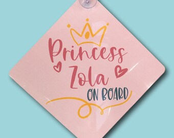 MLP007 Mummy's Little Princess On Board Car Sign New Baby/Child Gift/Present MLP007 Mummy's Little Princess On Board Car Sign New Baby/Child Gift/Present