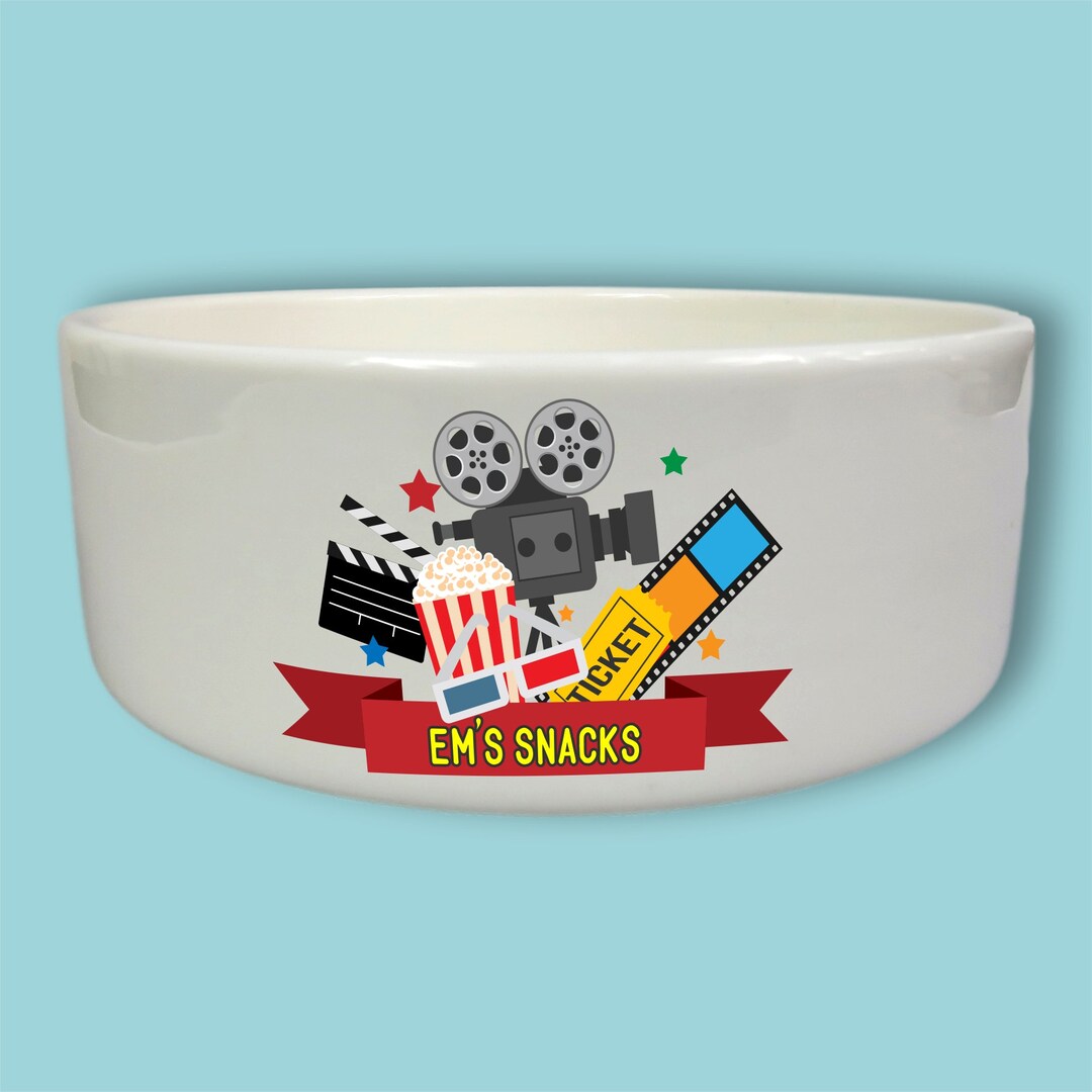 Personalised Snack Bowl Movie Night Bowl Date Night Etsy