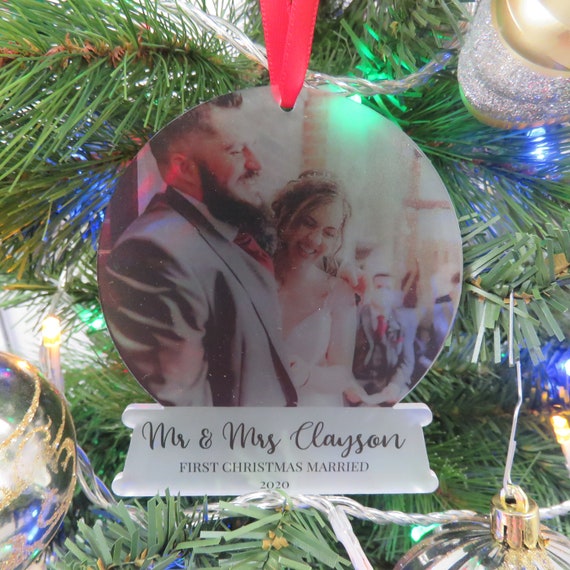 First christmas married snow globe Clearance