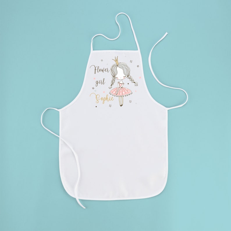 Flower Girl Apron | Flower Girl Proposal | Wedding Gift | Bridesmaid ...