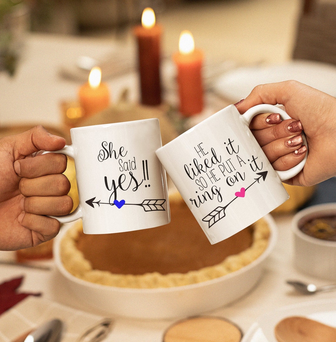 Buy I Like His Smile I Like Her Butt Coffee Mugs Set, Couples Gifts for Him  and Her  Wedding Gift for Bride Groom, Funny Wedding Gifts for Couple  Unique Engagement Presents