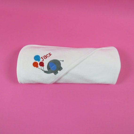baby towels name embroidered