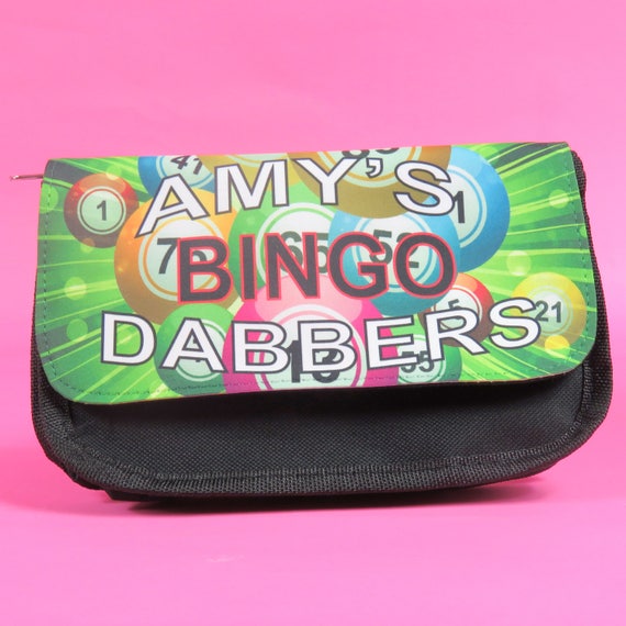 Personalised Bingo Dabber, Bingo Marker Bag, , Custom Pens Bingo Dobber  Case, Bingo Essentials -  Israel
