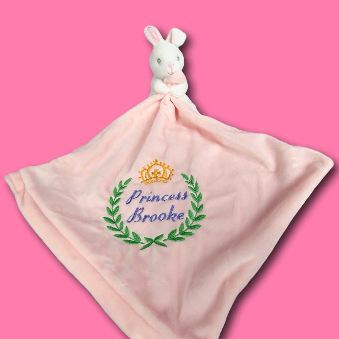 Newborn Baby Embroidered Comforter Princess Pink Comforter Personalised