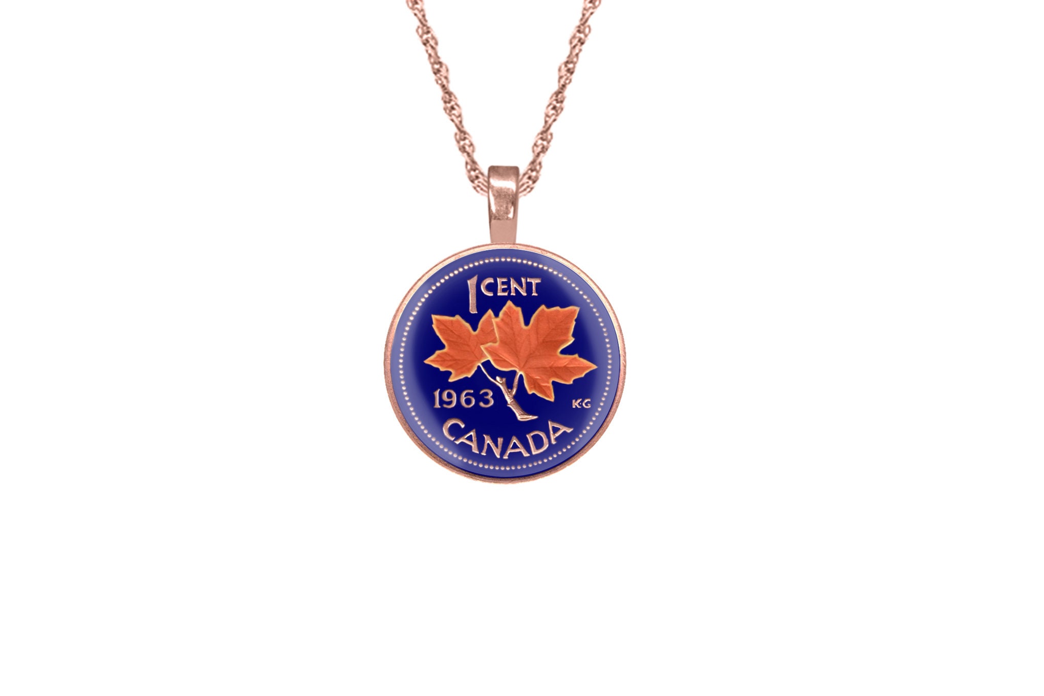 Maple Leaf Pendant Canadian Coin Hand 